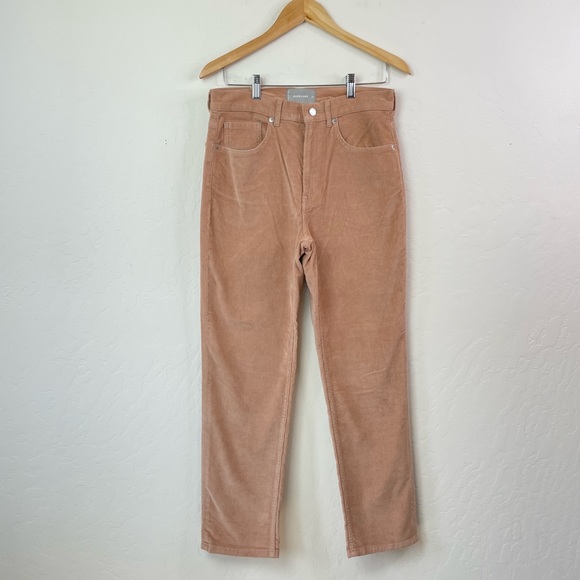 Everlane Baby Cord The Cheeky Straight Regular Corduroy Pants Petal Pink Size 30 - Picture 3 of 16